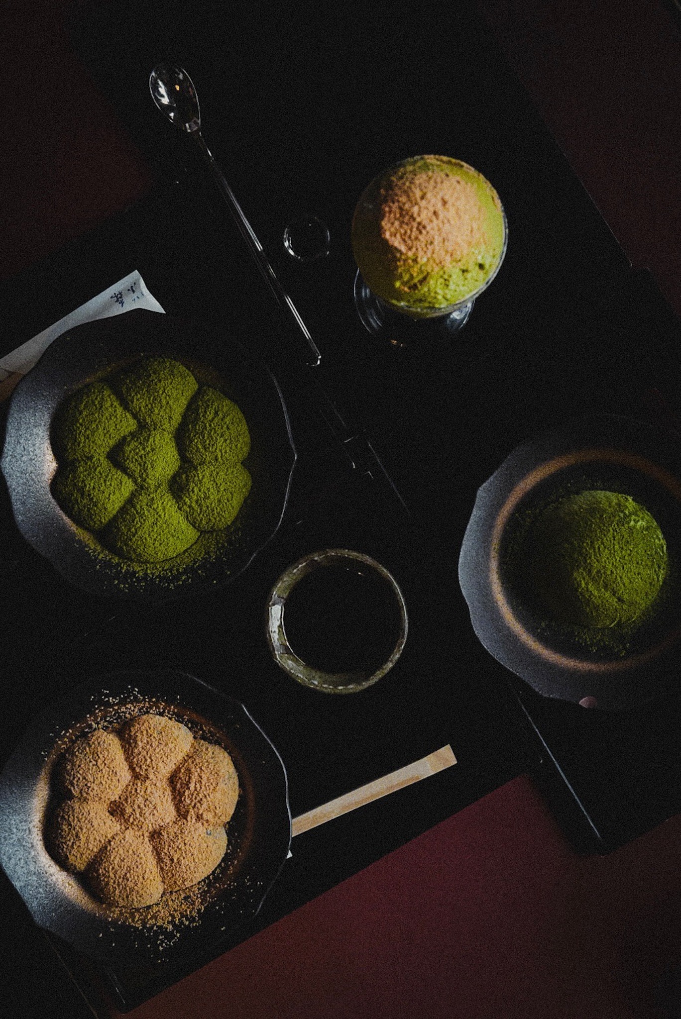 Traditional matcha tea set at Hoshinoya Okinawa hotel